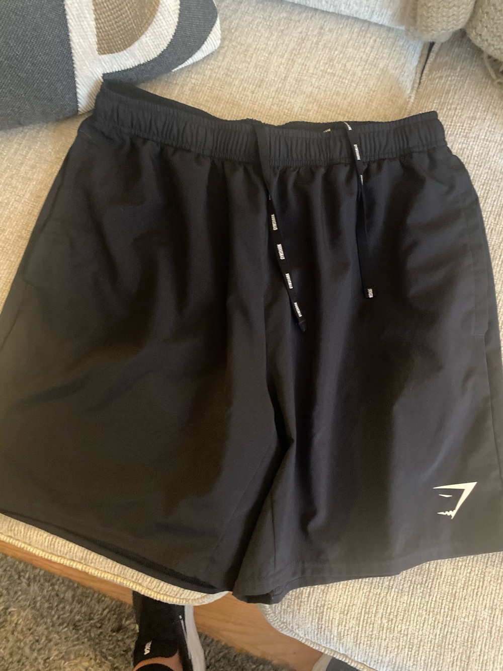 Gymshark Black Athletic Drawstring Shorts